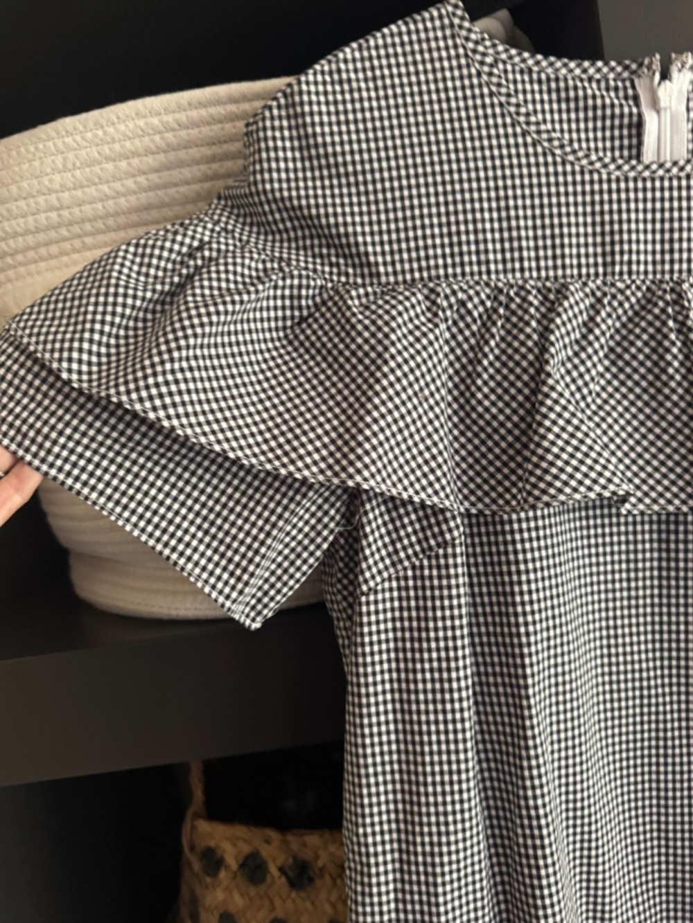 Gingham Ruffle Dress - Picture 3 of 9